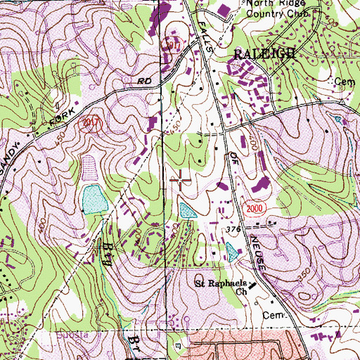 Topographic Map of Evangelical Missionary Church, NC