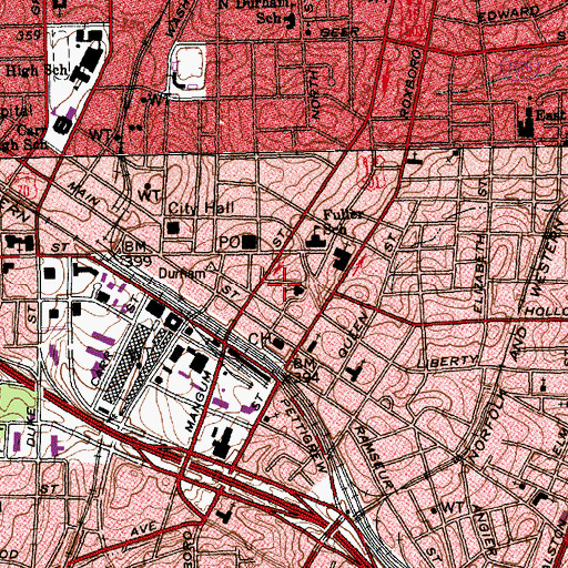 Topographic Map of Faith Temple House of Prayer, NC