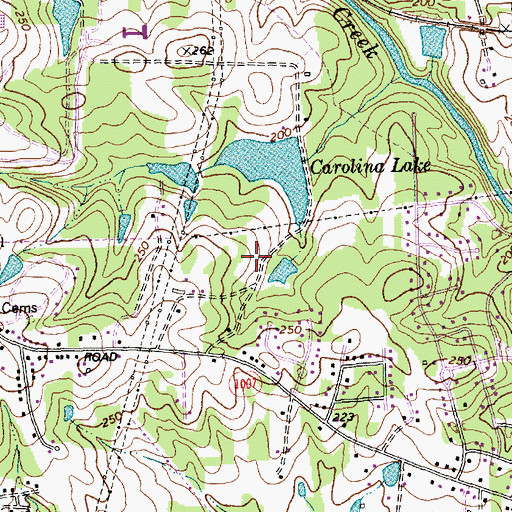 Topographic Map of Glory To God Ministries, NC
