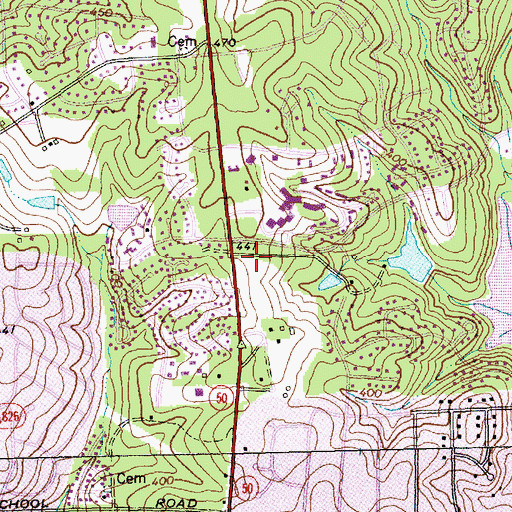 Topographic Map of Good Shepherd Lutheran Church, NC