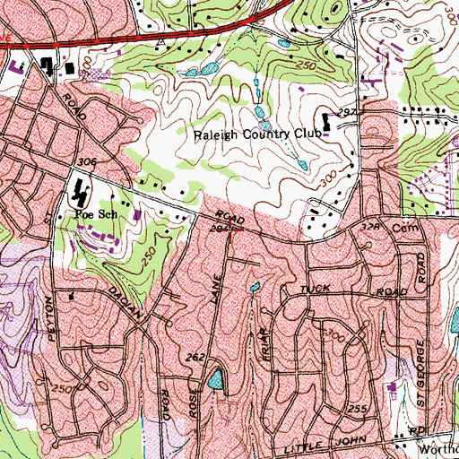 Topographic Map of Greater Pentecostal Faith Deliverance Church, NC