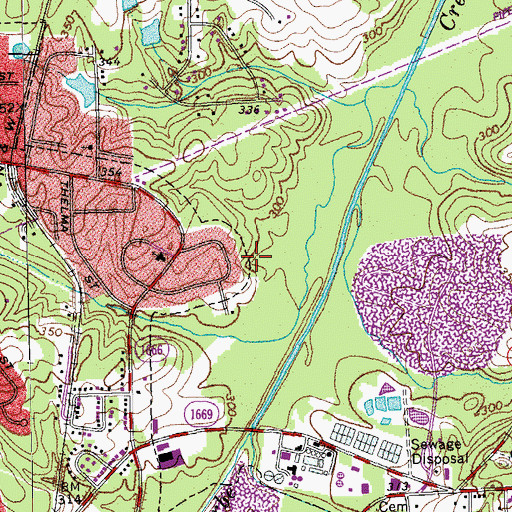 Topographic Map of Greater Refuge Church, NC