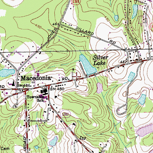Topographic Map of Haven Free Will Baptist Church, NC