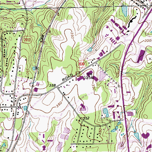 Topographic Map of Higher Call Christian Church, NC