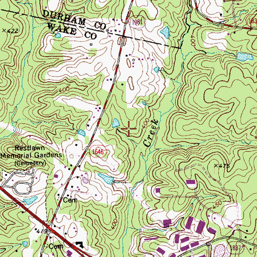 Topographic Map of Holy Transfiguration Orthodox Church, NC