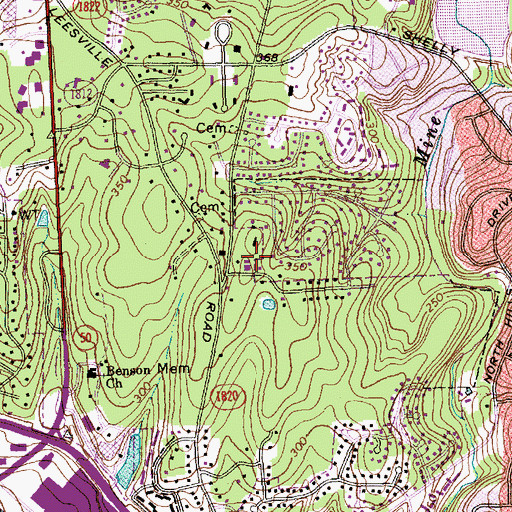 Topographic Map of Holy Trinity Greek Orthodox Church, NC