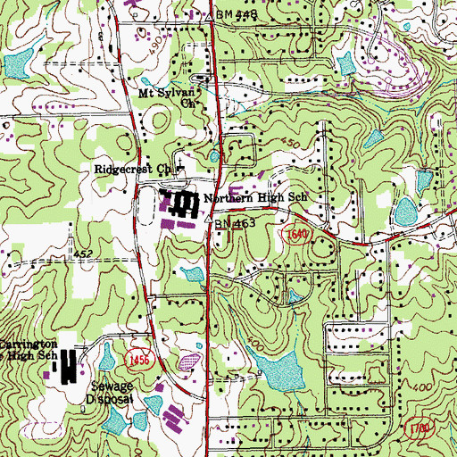 Topographic Map of Iglesia Cristiana Renacer, NC