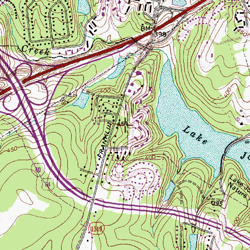 Topographic Map of International Community Church, NC