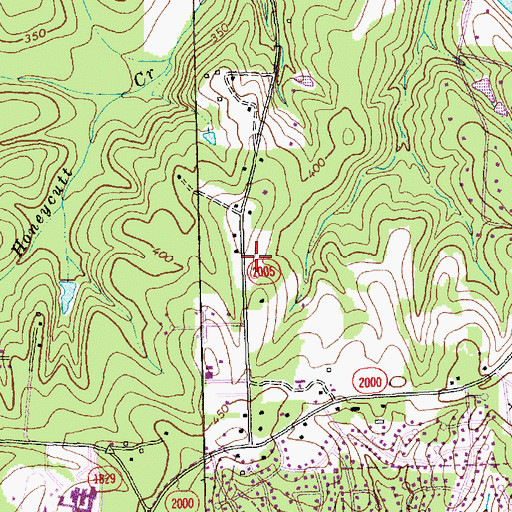 Topographic Map of Kingdom Hall of Jehovah's Witnesses, NC