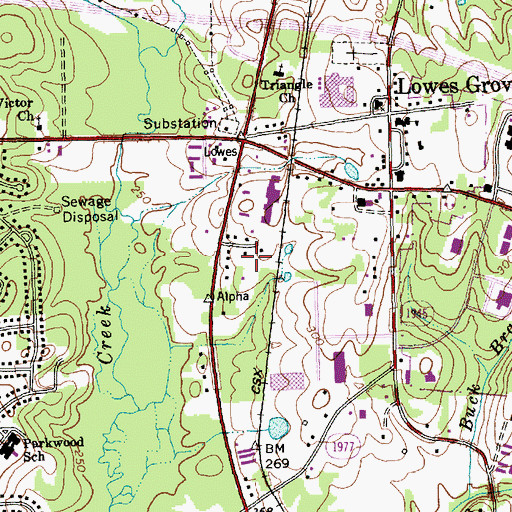 Topographic Map of Life Community Church, NC