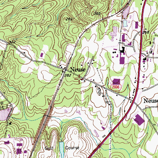 Topographic Map of Lifepointe Christian Church, NC