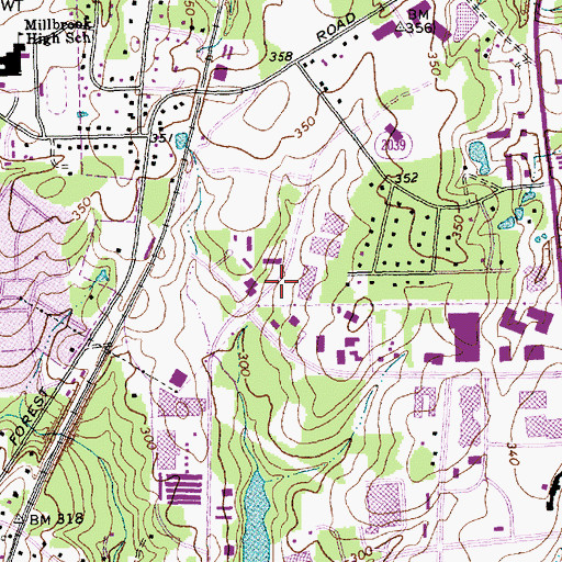 Topographic Map of Living Faith Apostolic Ministries, NC
