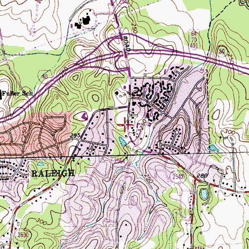 Topographic Map of Macedonia New Life Church, NC