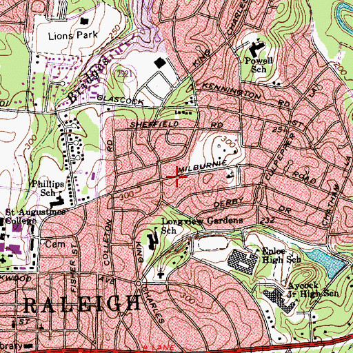 Topographic Map of Maskil Fellowship Church, NC