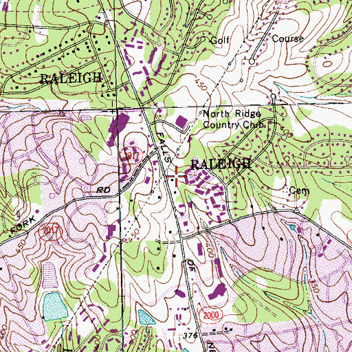 Topographic Map of New Community Church, NC