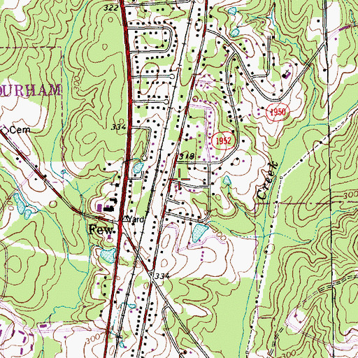 Topographic Map of North East Baptist Church Annex, NC