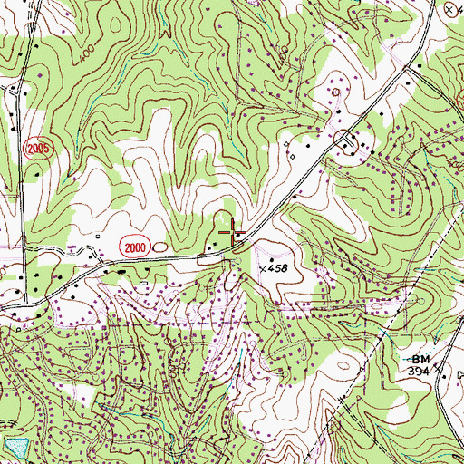 Topographic Map of North Raleigh Church of Christ, NC