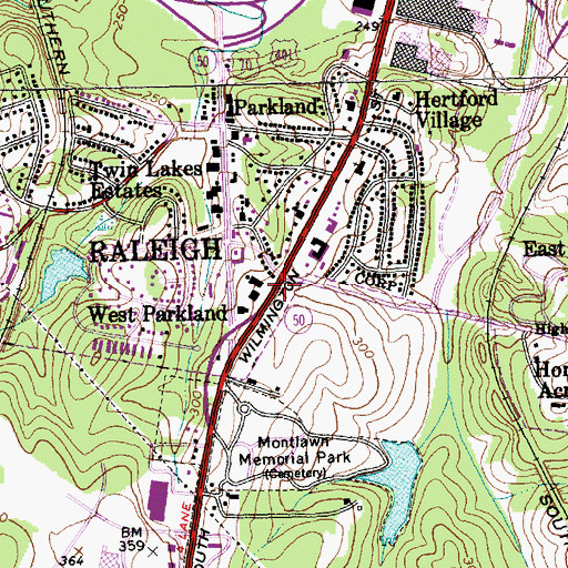 Topographic Map of Providence Holy Church, NC