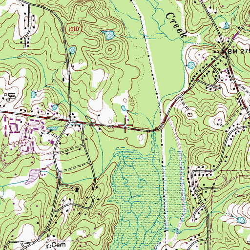 Topographic Map of Resurrection United Methodist Church, NC