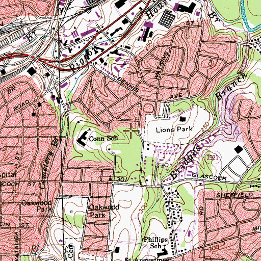 Topographic Map of Saint Matthew African Methodist Episcopal Church, NC