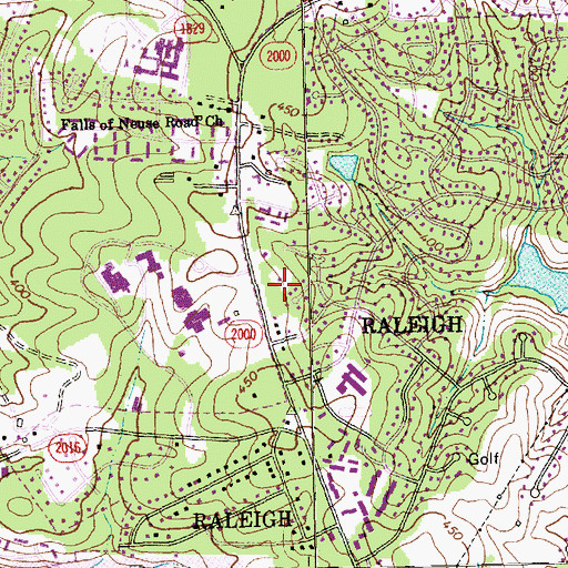 Topographic Map of Saint Philip Lutheran Church, NC