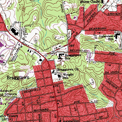 Topographic Map of Seed Time and Harvest Fellowship Church, NC