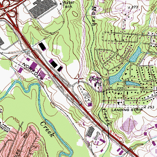 Topographic Map of Servants for Christ Fellowship Church, NC