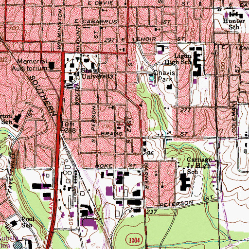Topographic Map of Shalom Christian Community Church, NC