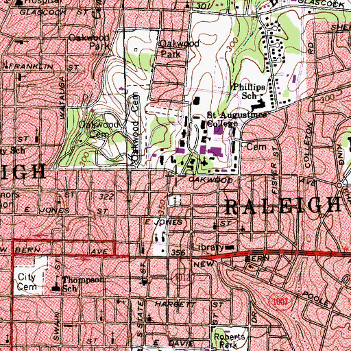 Topographic Map of Solid Rock Ministries, NC