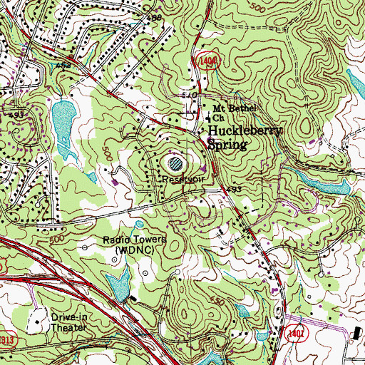 Topographic Map of The Church of Jesus Christ of Latter Day Saints, NC