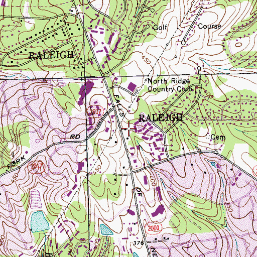 Topographic Map of The Church of Jesus Christ of Latter Day Saints, NC