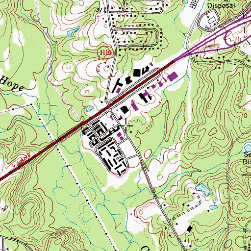 Topographic Map of World Overcomers Christian Ministries, NC