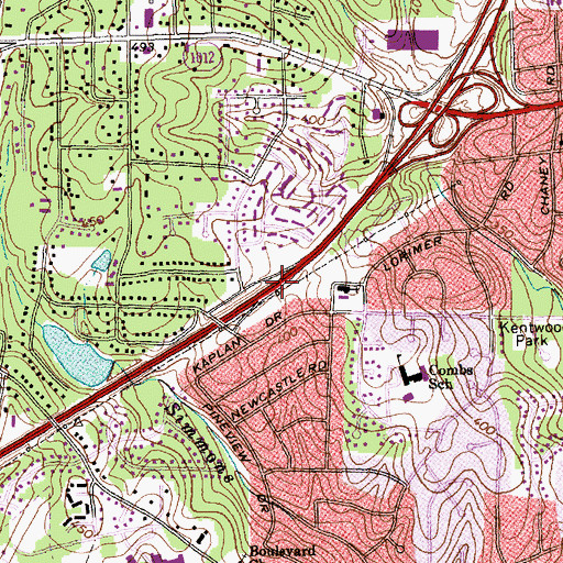 Topographic Map of Interchange 1D, NC