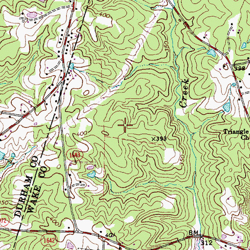 Topographic Map of Interchange 2, NC