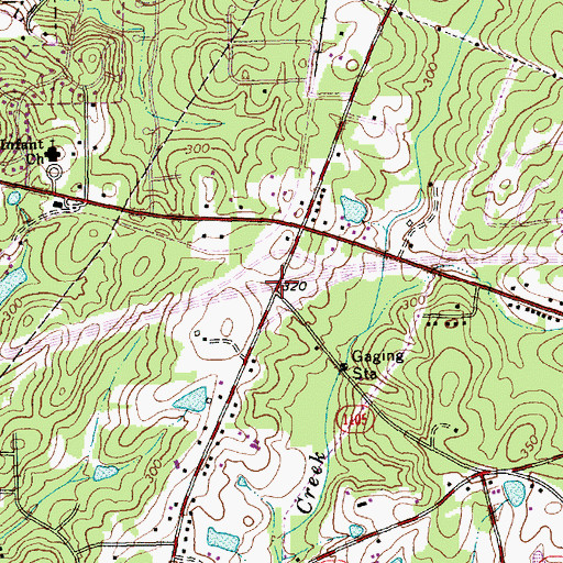 Topographic Map of Interchange 276, NC