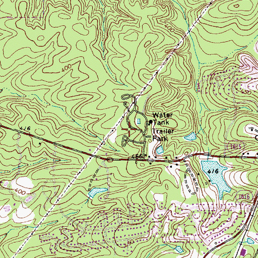 Topographic Map of Maynard Crossing Shopping Center, NC