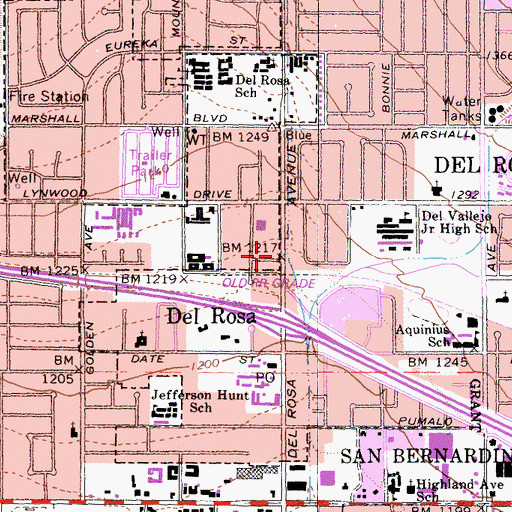 Topographic Map of Open House of Prayer for All People, CA