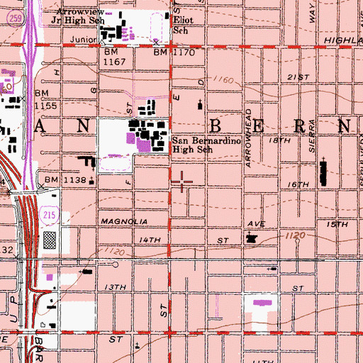 Topographic Map of Running Water Christian Center, CA