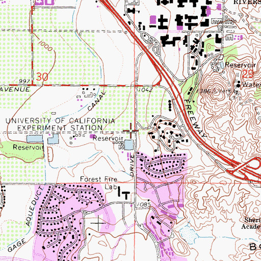Topographic Map of Saint Andrews Orthodox Christian Church, CA