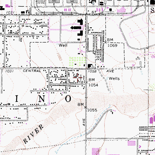 Topographic Map of The Living Word of God Church, CA