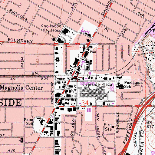 Topographic Map of Unity Church, CA
