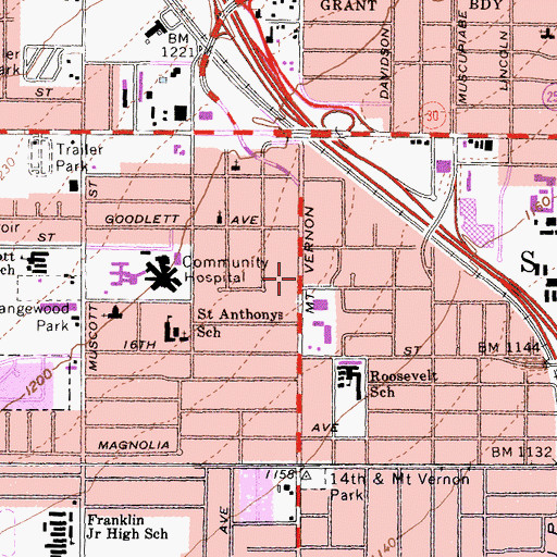 Topographic Map of Universal Church, CA