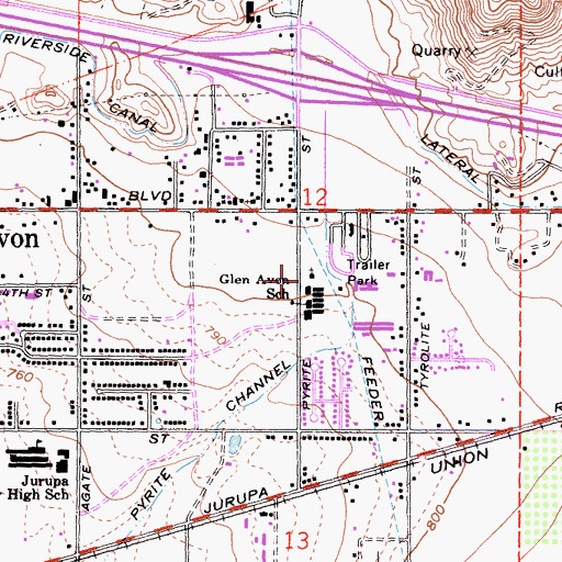 Topographic Map of Vision Plus Ministries, CA