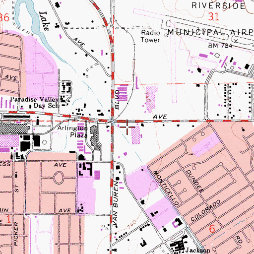 Topographic Map of Yahweh House of Worship, CA