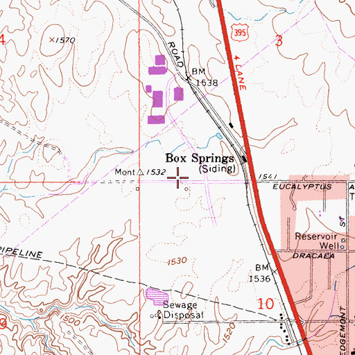 Topographic Map of Yeshua Ministry, CA