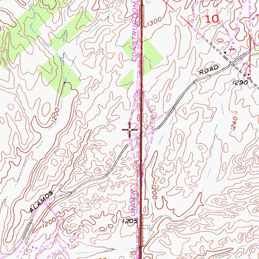 Topographic Map of Interchange 2, CA