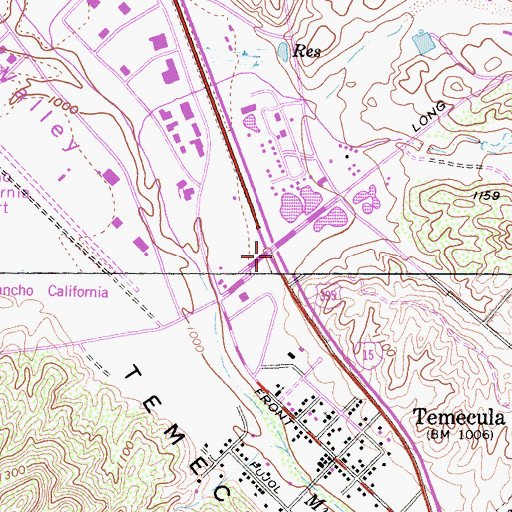 Topographic Map of Interchange 59, CA