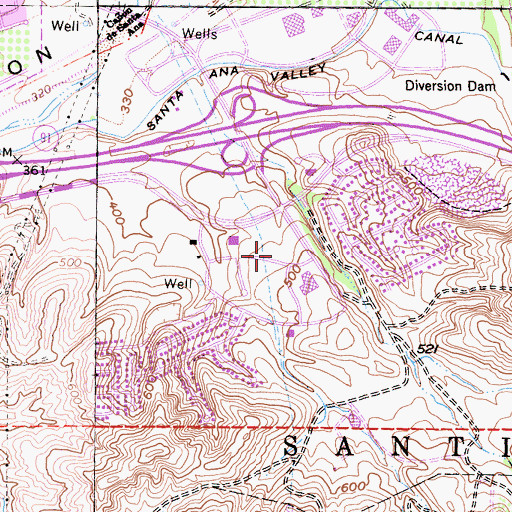 Topographic Map of Martin Luther King Ambulatory Surgical Center, CA