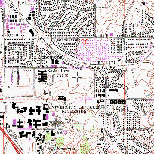 Topographic Map of Arroyo Student Housing Building, CA