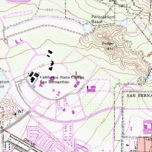 Topographic Map of Coussoulis Arena, CA